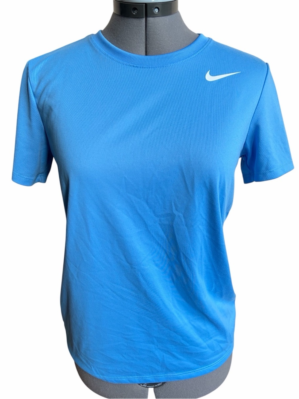 Nike Blue Dri-FIT Tee Lightweight Workout Gym Top Short Sleeve Activewear